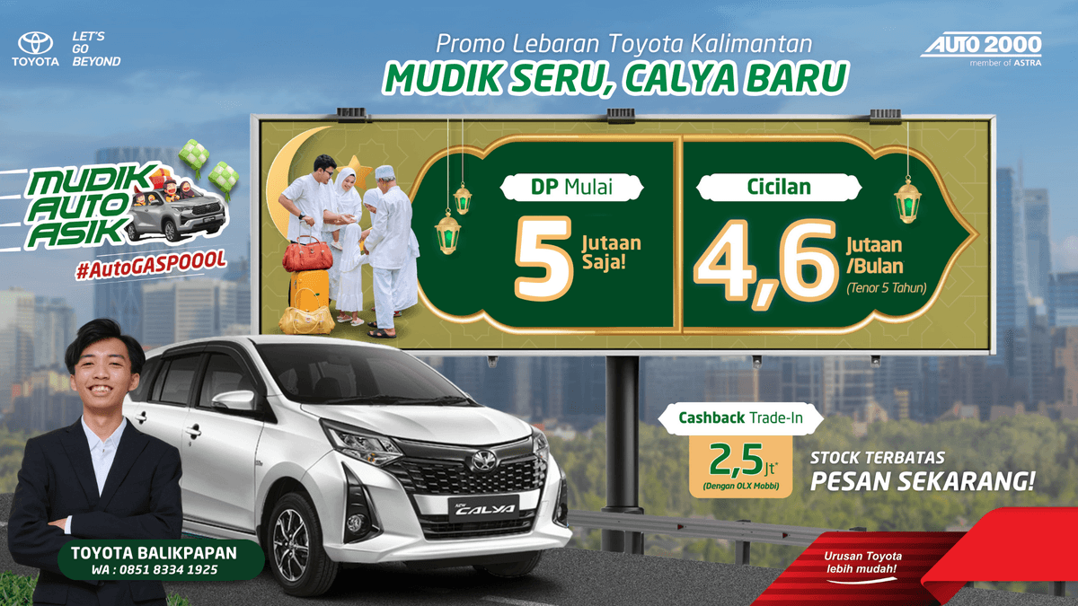 Promo Mudik Seru, Calya Baru DP 5 Juta!