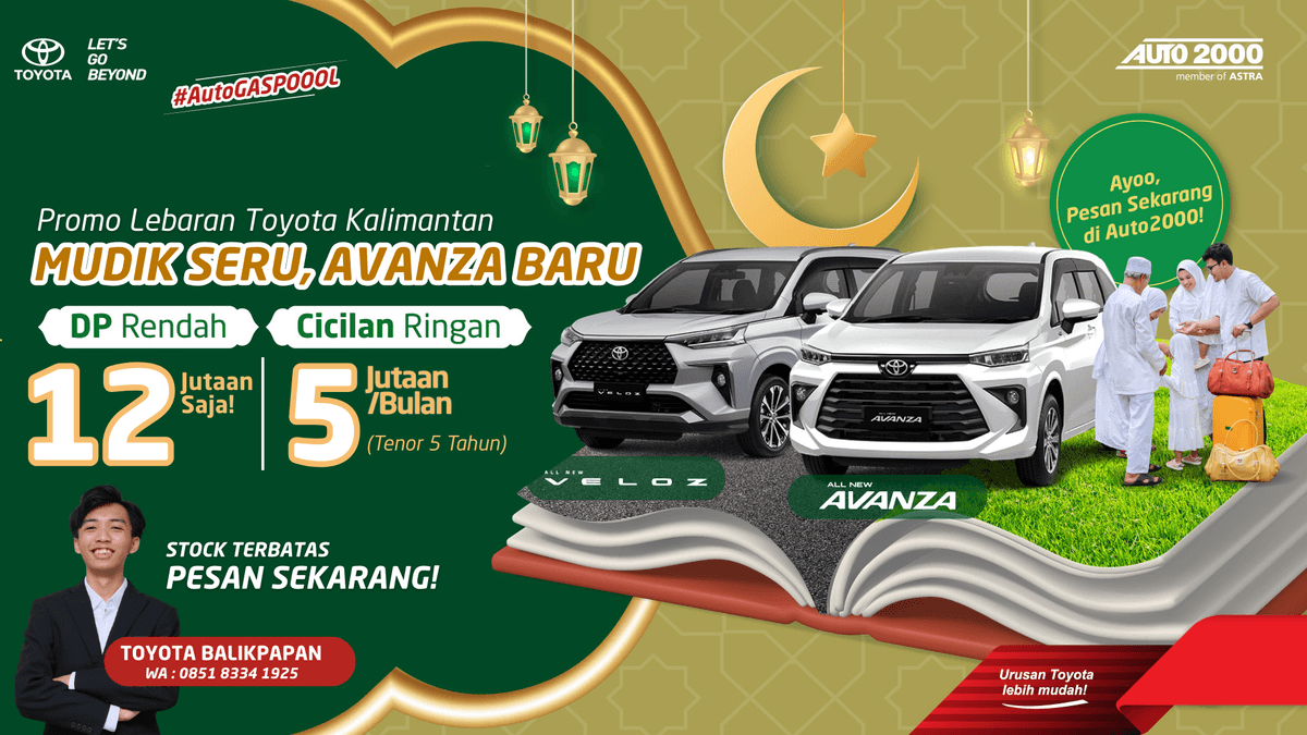 Promo Mudik Seru, Avanza Baru DP 12 Juta!